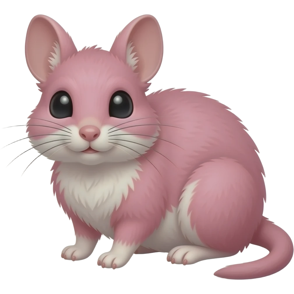 A pink female xerus emoji