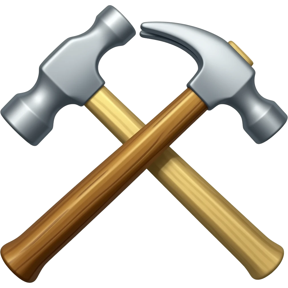 Tomahawk reflexes hammer emoji