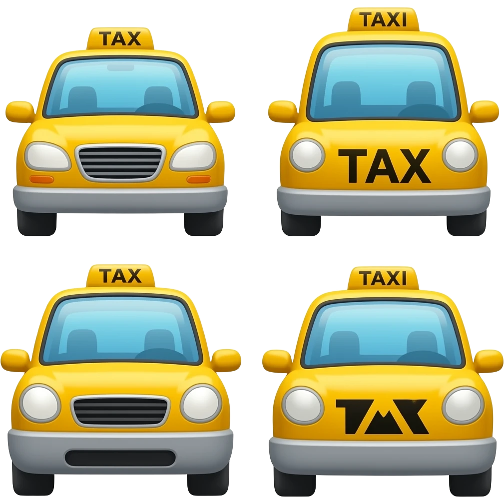 4 TAXIS emoji