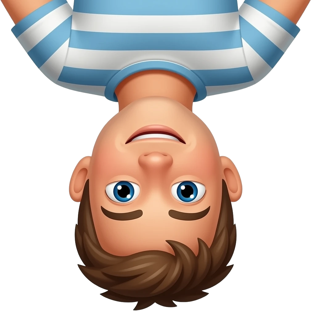 Upside-down emoji