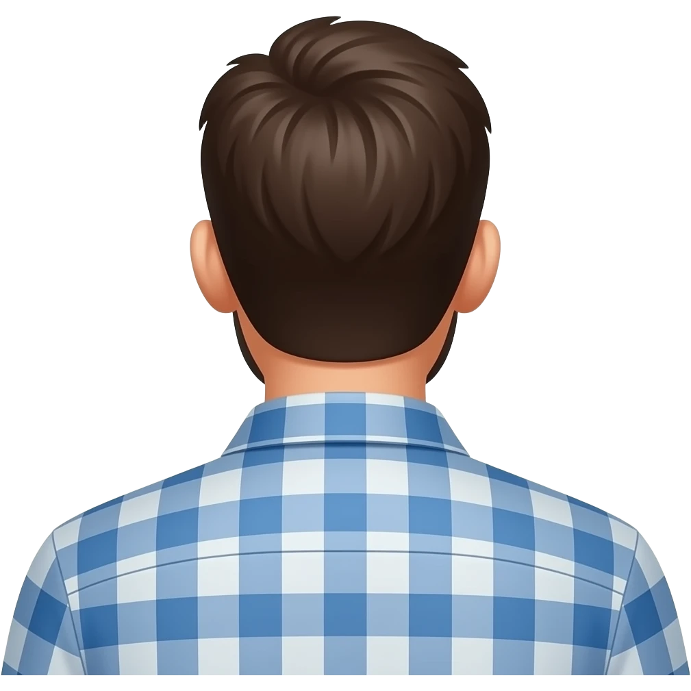 a man facing backwards emoji