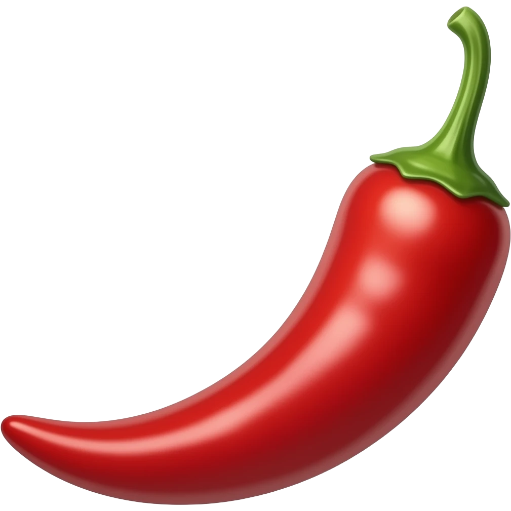 고추 빨간색 길게 emoji