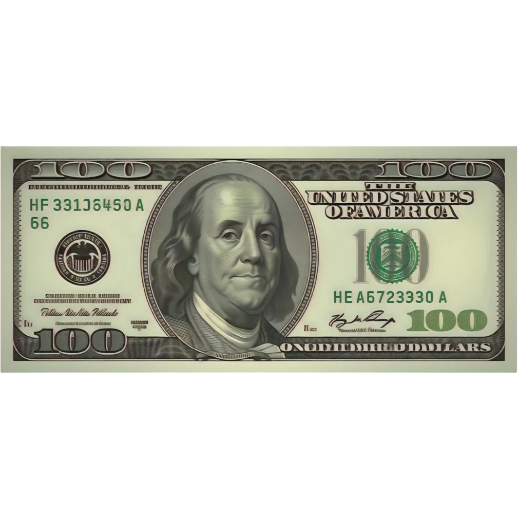 create a 100usd emoji emoji