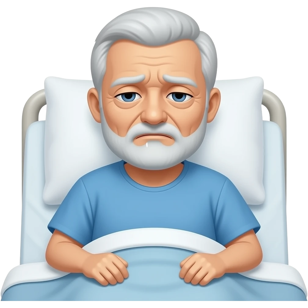 a sick elder emoji