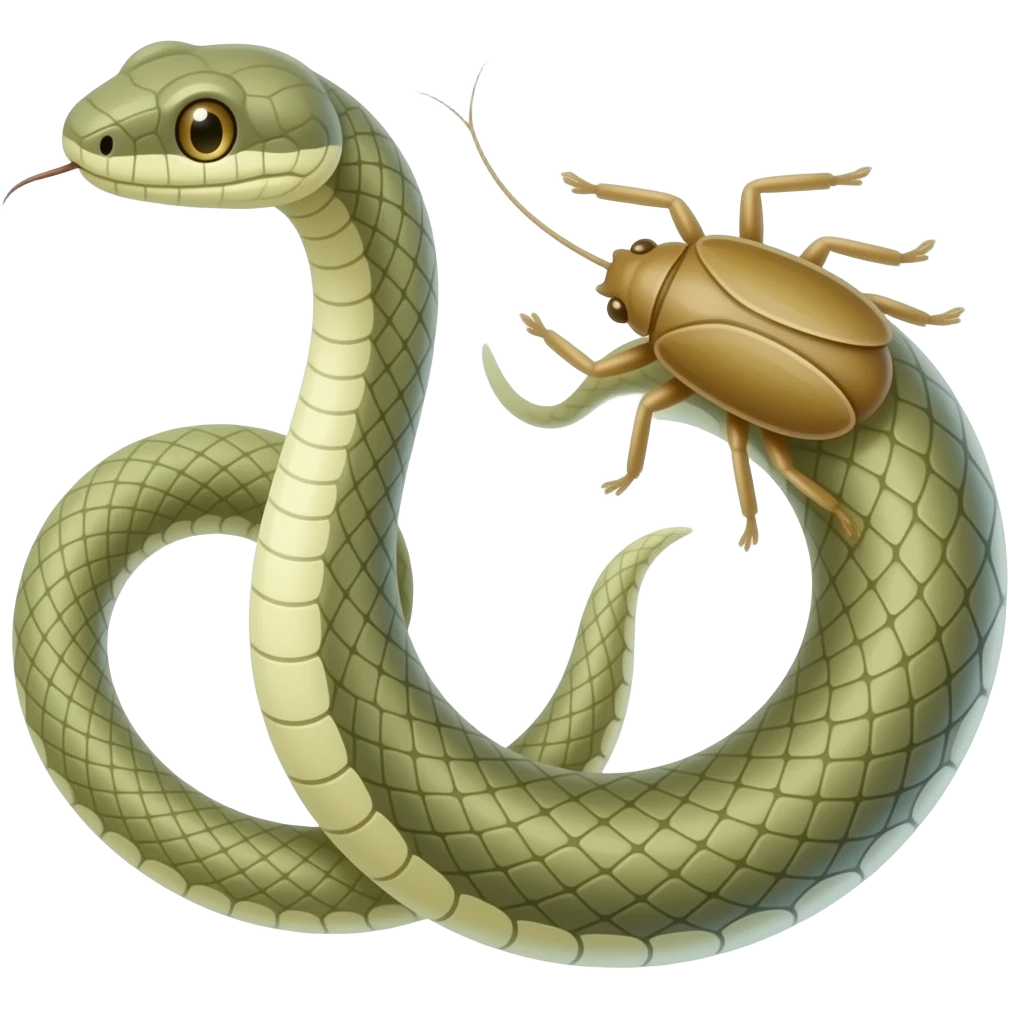 🐍vs🐛 emoji