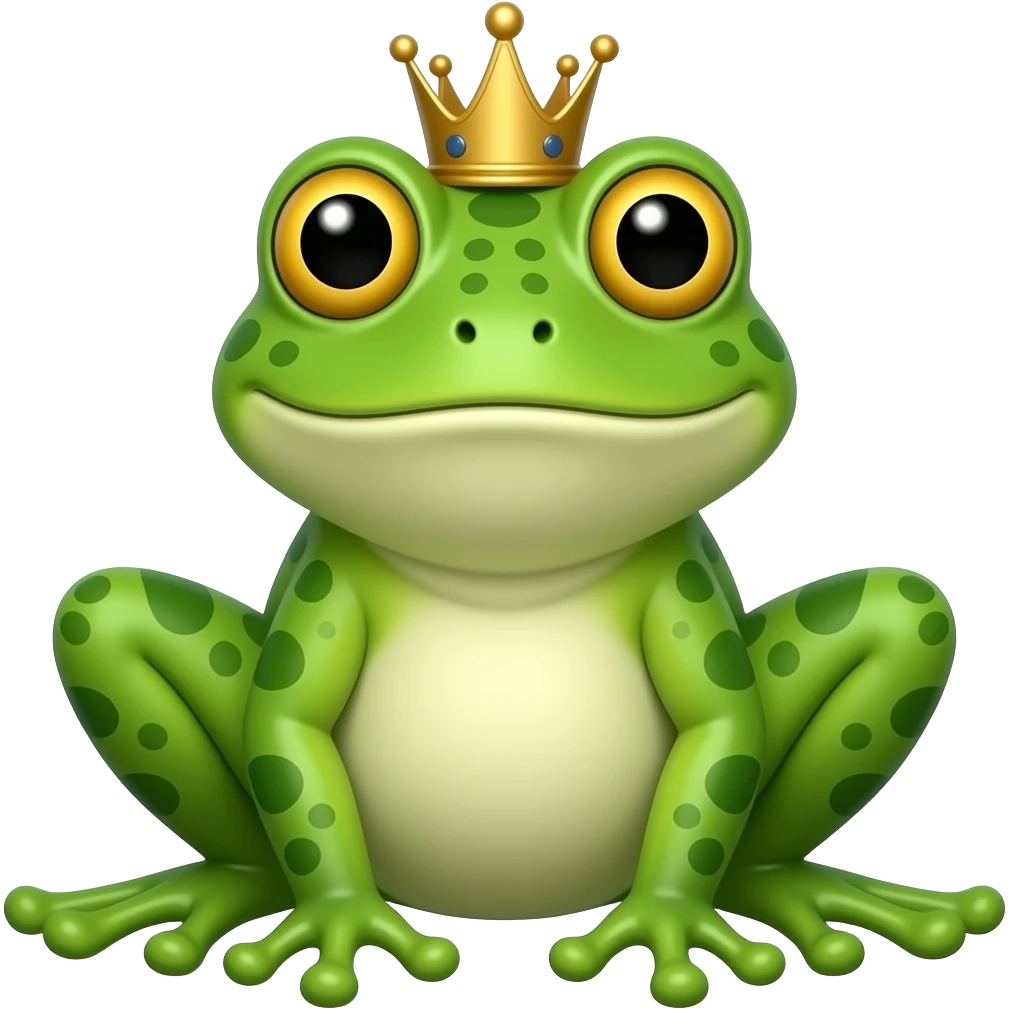 King Frog emoji
