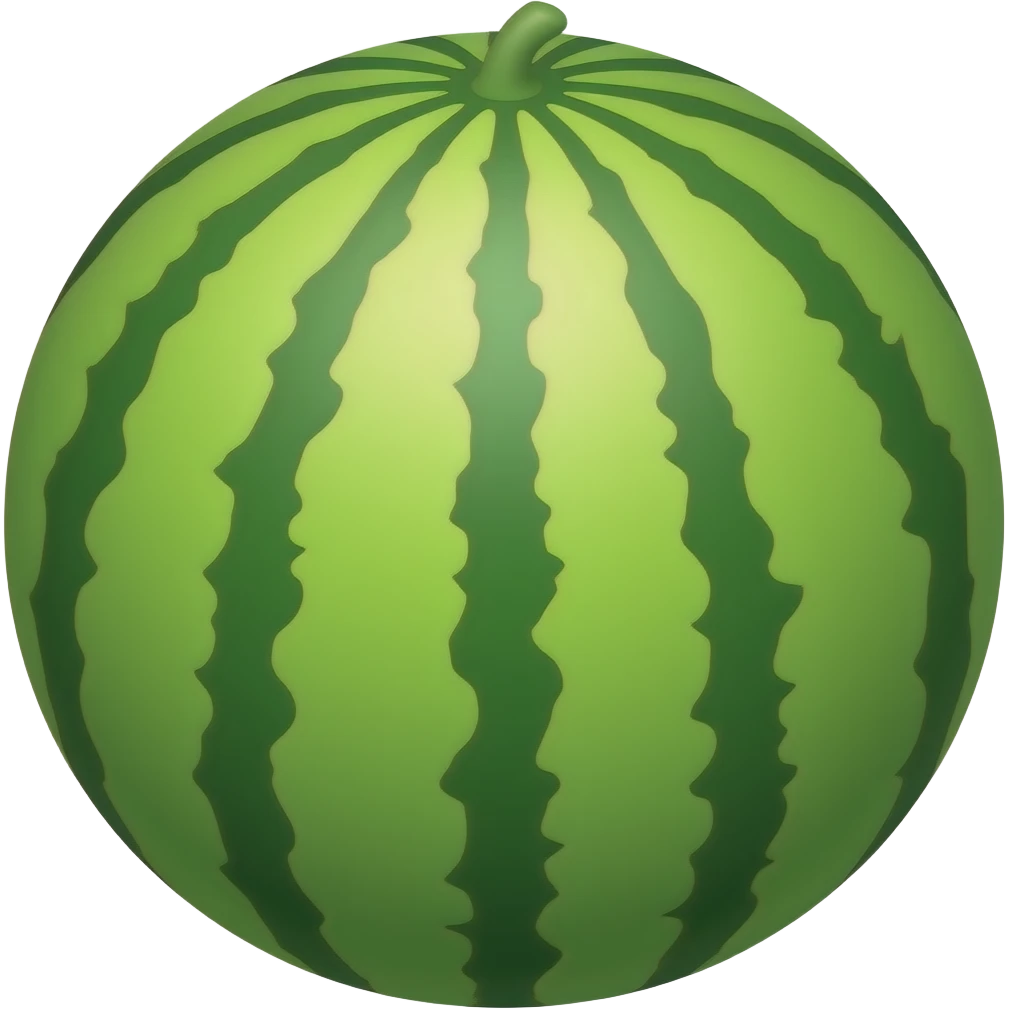 Yellow watermelon emoji