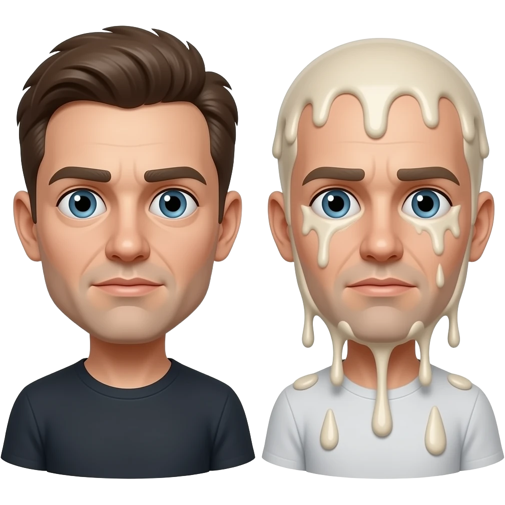 put the dead emoji the woozy face andthe melting face emoji