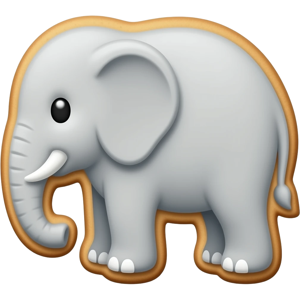 Elephant Cookie emoji