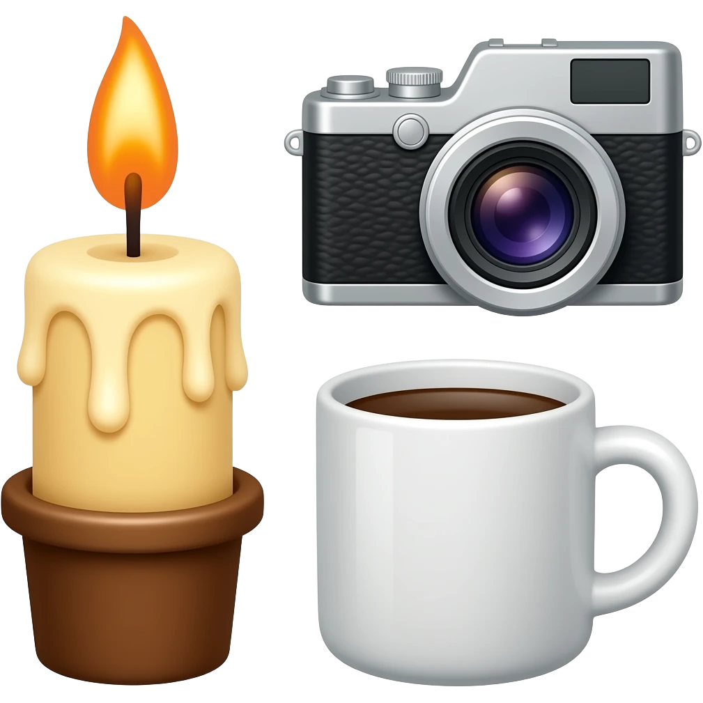 🕯📸☕️ emoji