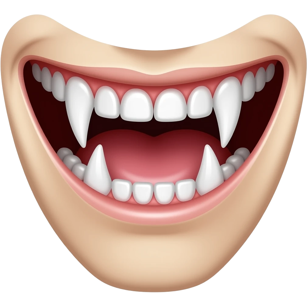 vampire teeth emoji