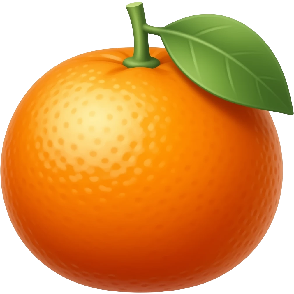 orange fruit without leaf emoji