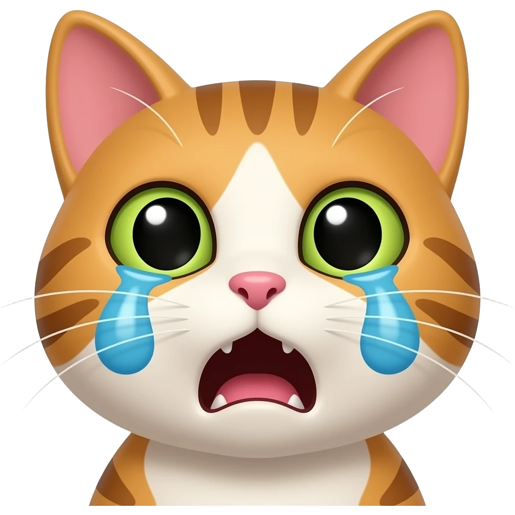 cat face begging saying pleaseeee emoji