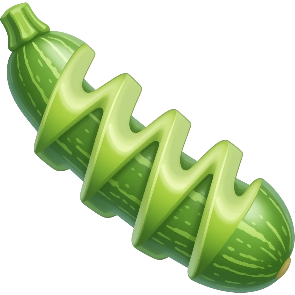 Zigzag zucchini emoji