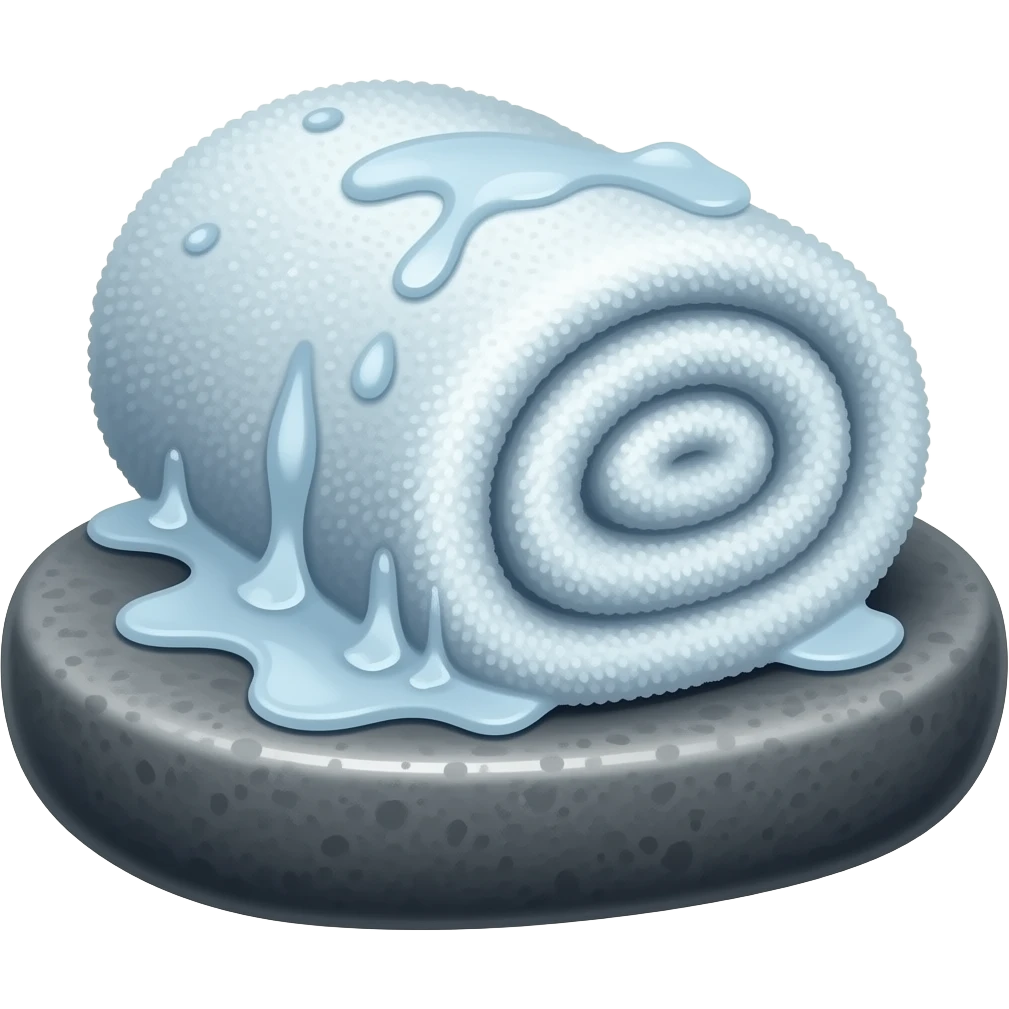 Spa ice towel emoji