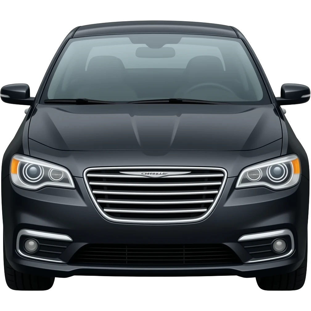 Black Chrysler 200c car emoji