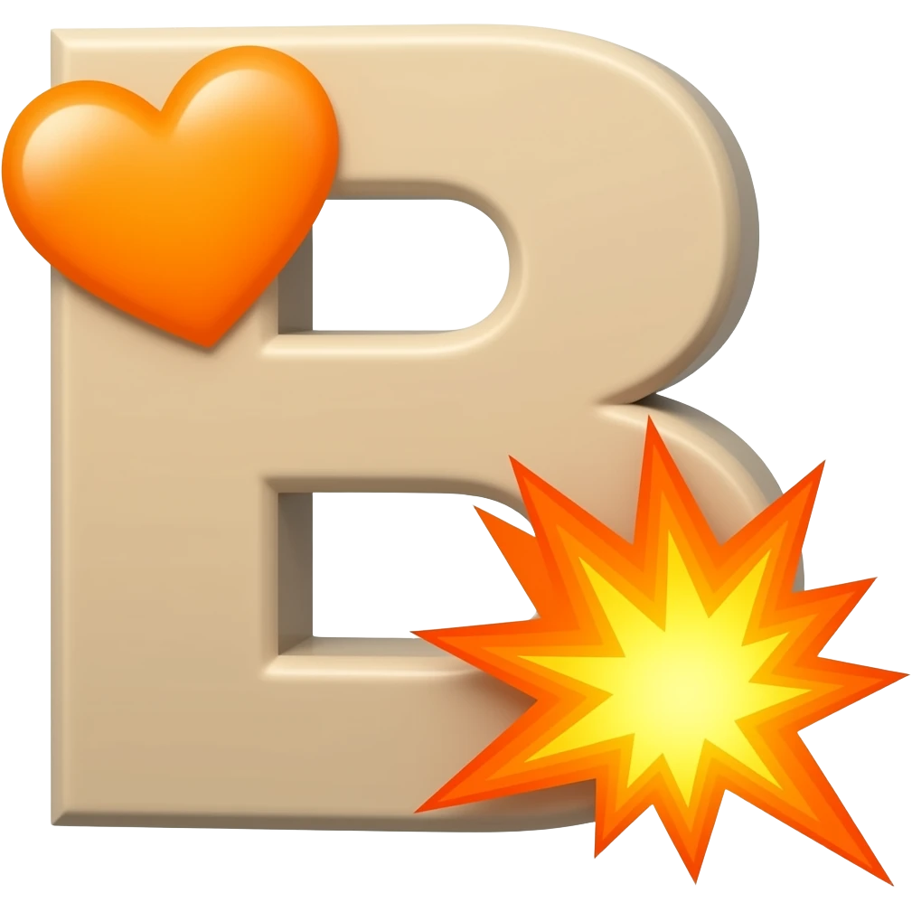 B🧡💥 emoji