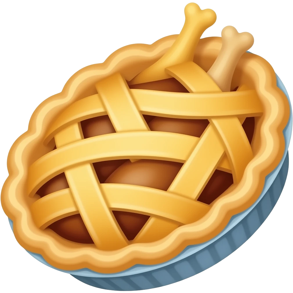 Chicken pie emoji