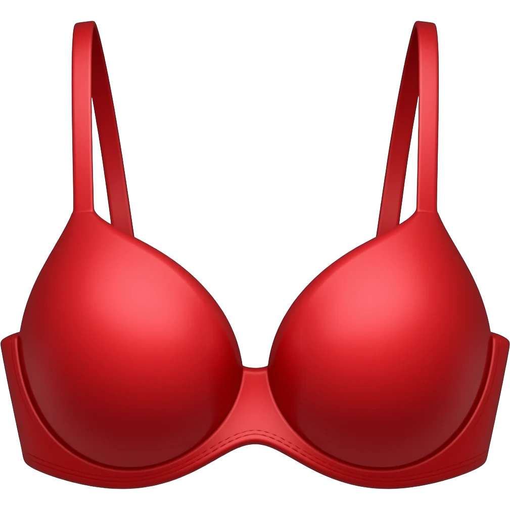 a red bra emoji