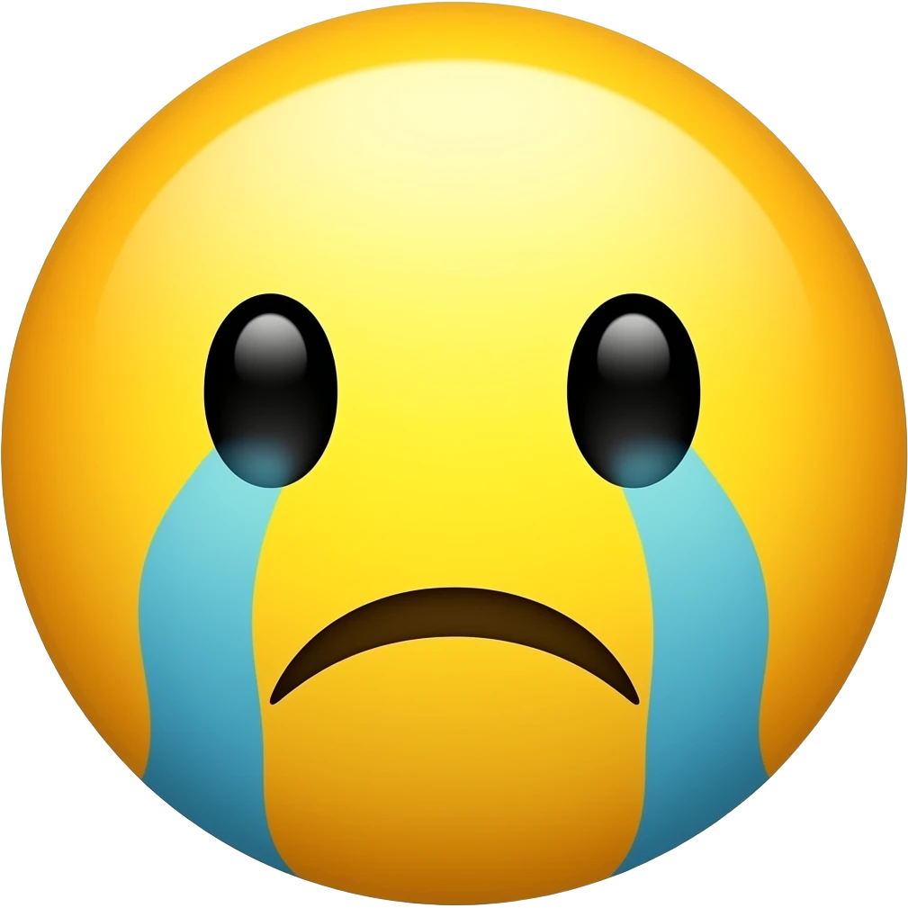 crying yellow emoji emoji