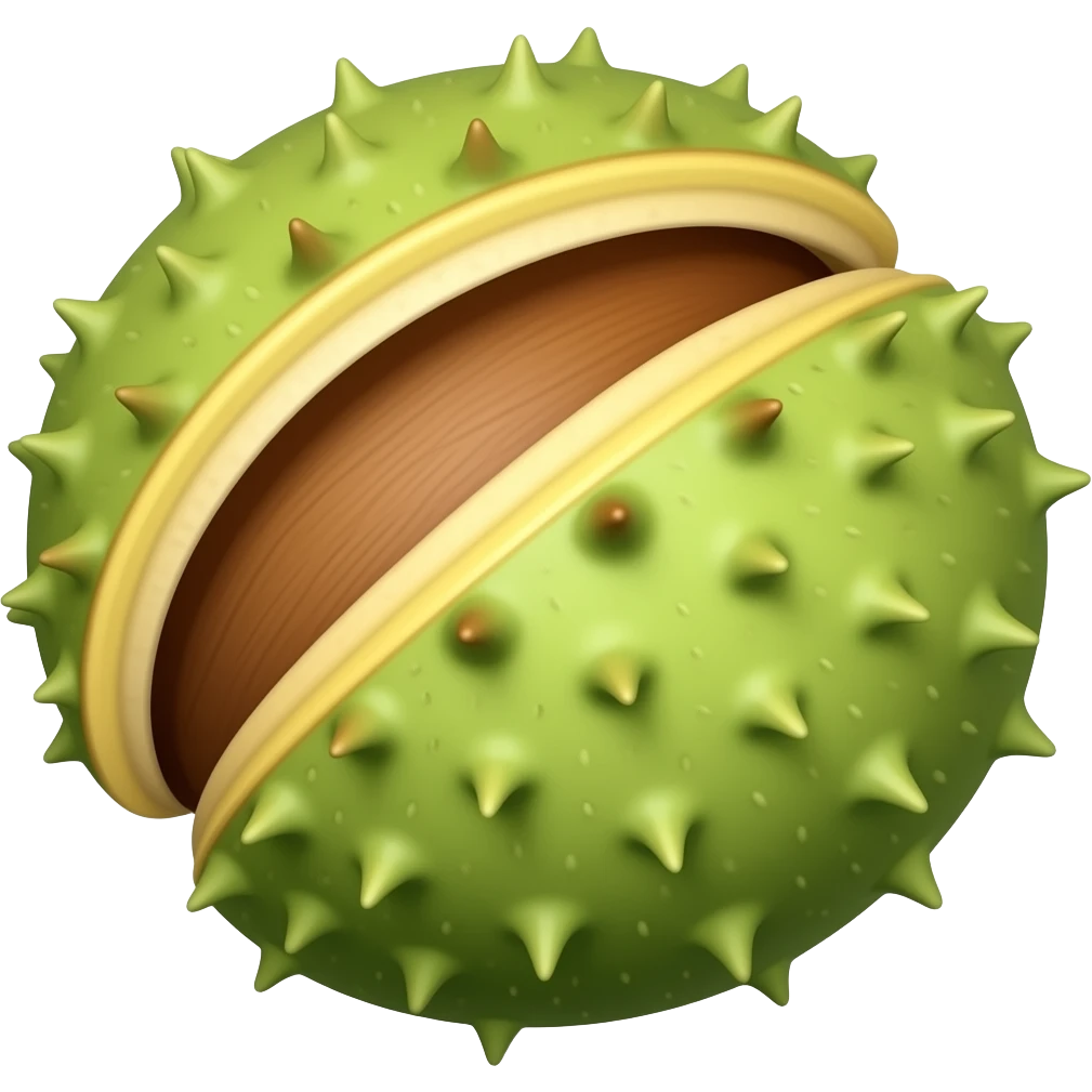 нарисуй реалистичные цветы каштана emoji