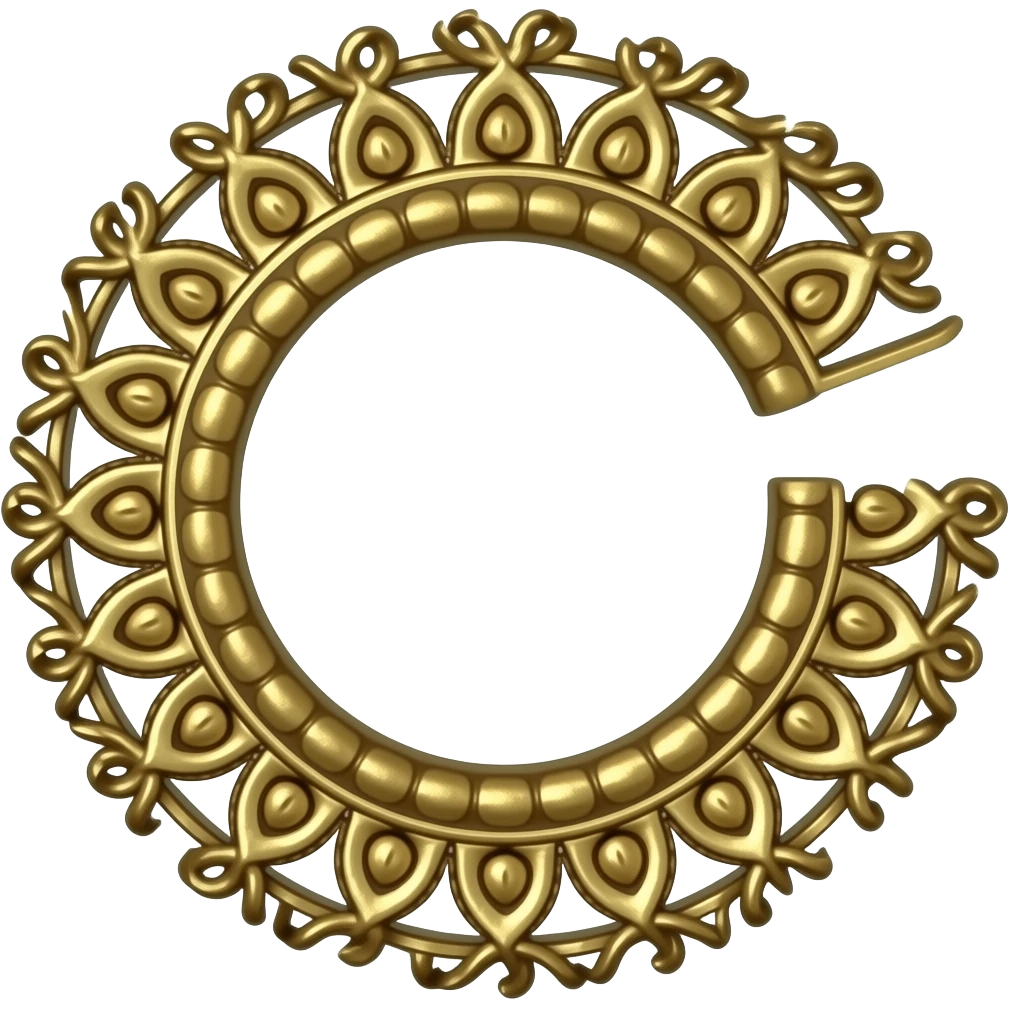 Earring oxidized jhumka  round circle emoji