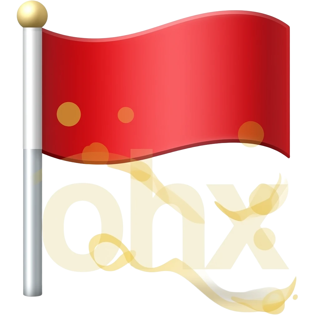 red pin golf flag, catroonish emoji