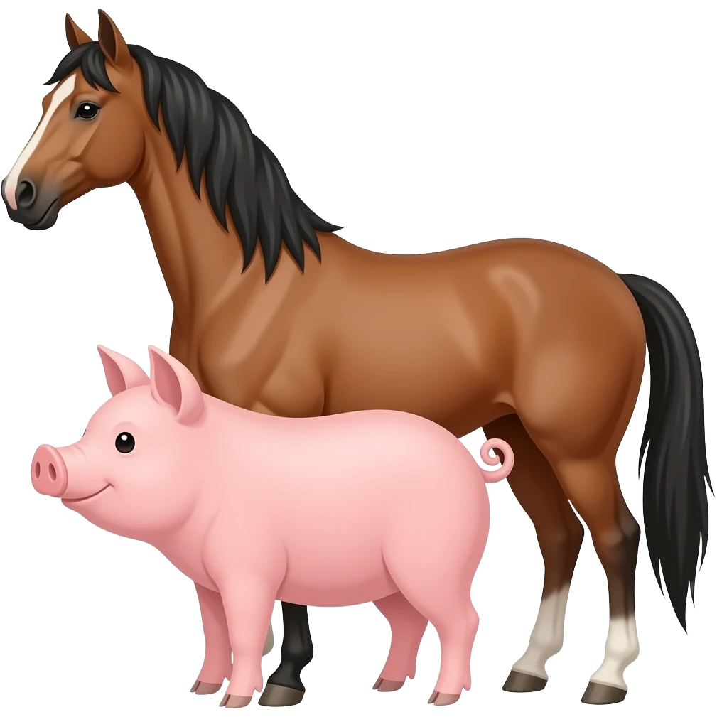 🐽🐴 emoji