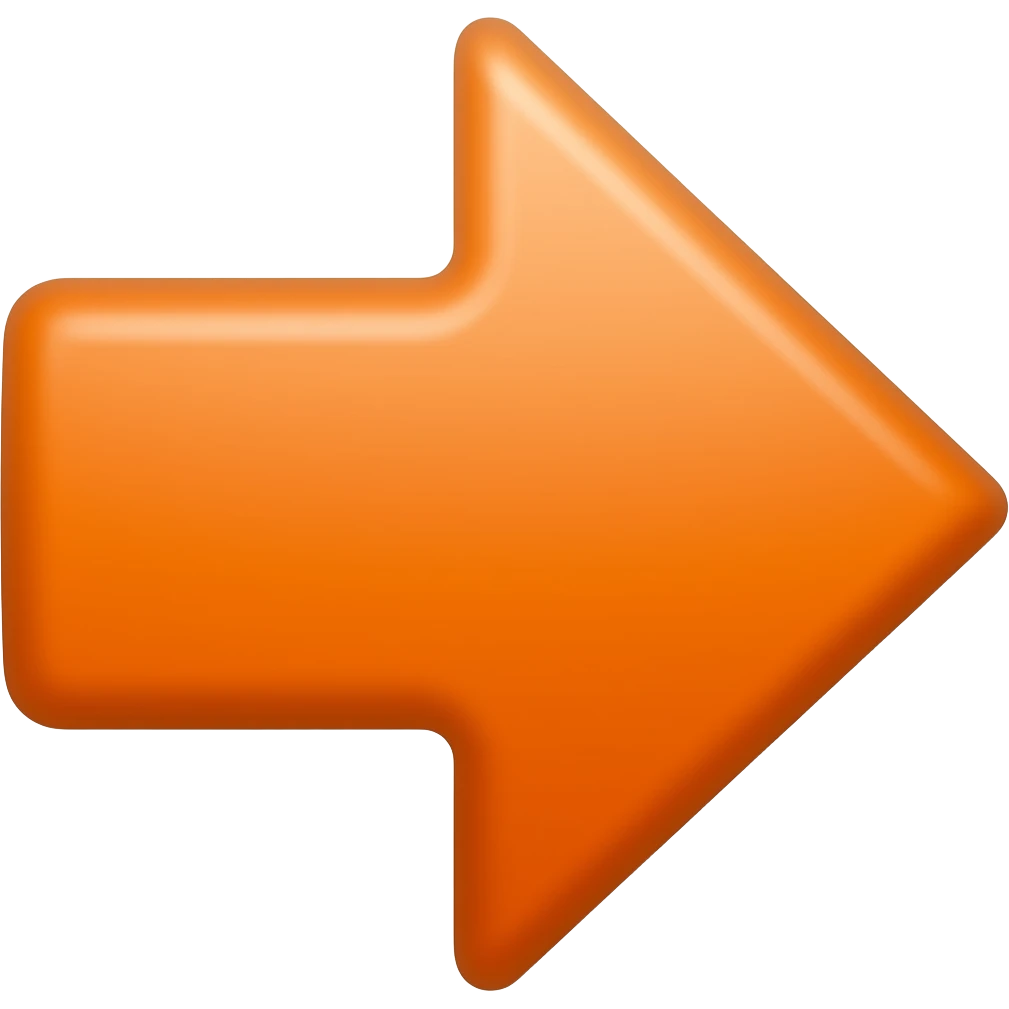 flecha naranja emoji