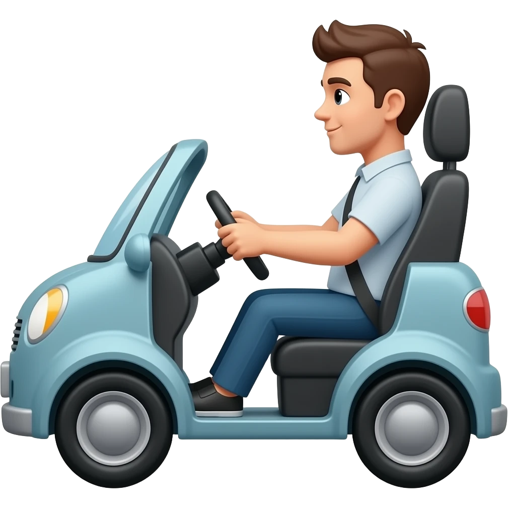 Manejando carro emoji