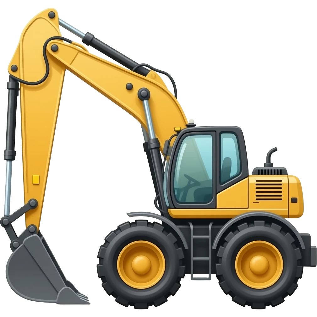 backhoe loader emoji