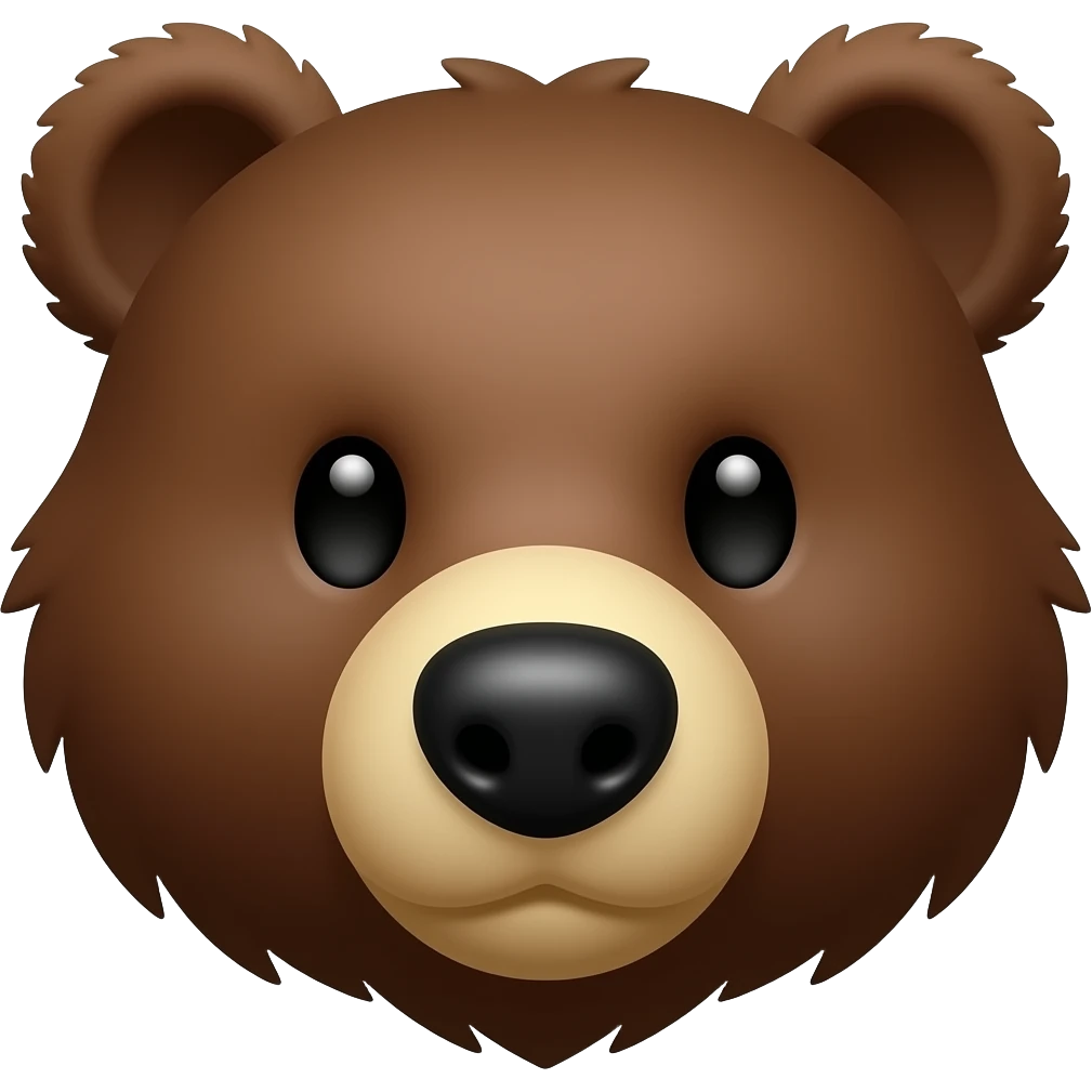 голова медведь emoji