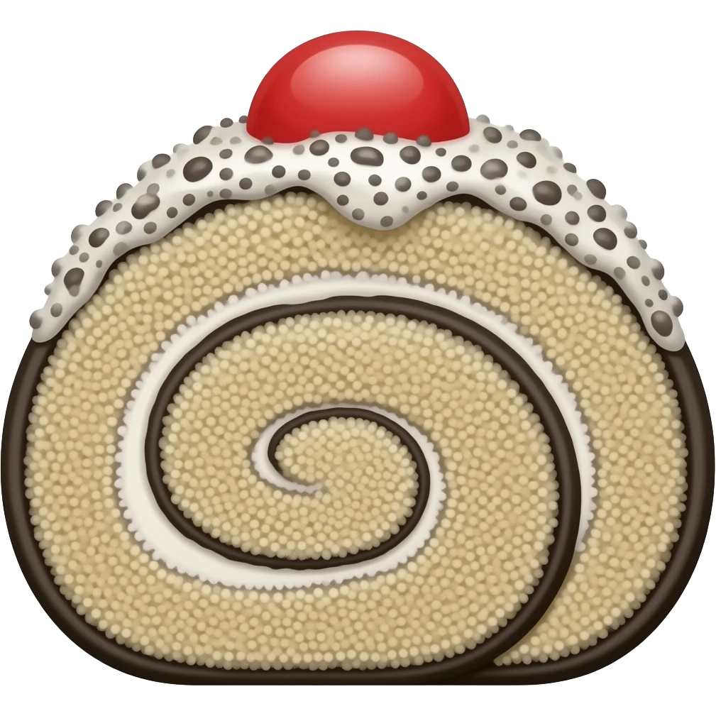 Oreo swiss cake roll emoji