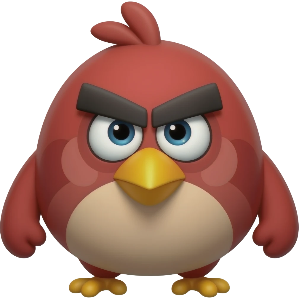 angry bird emoji