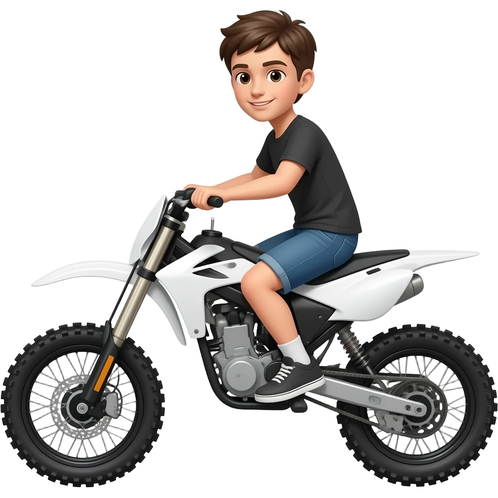 Boy on a surron emoji