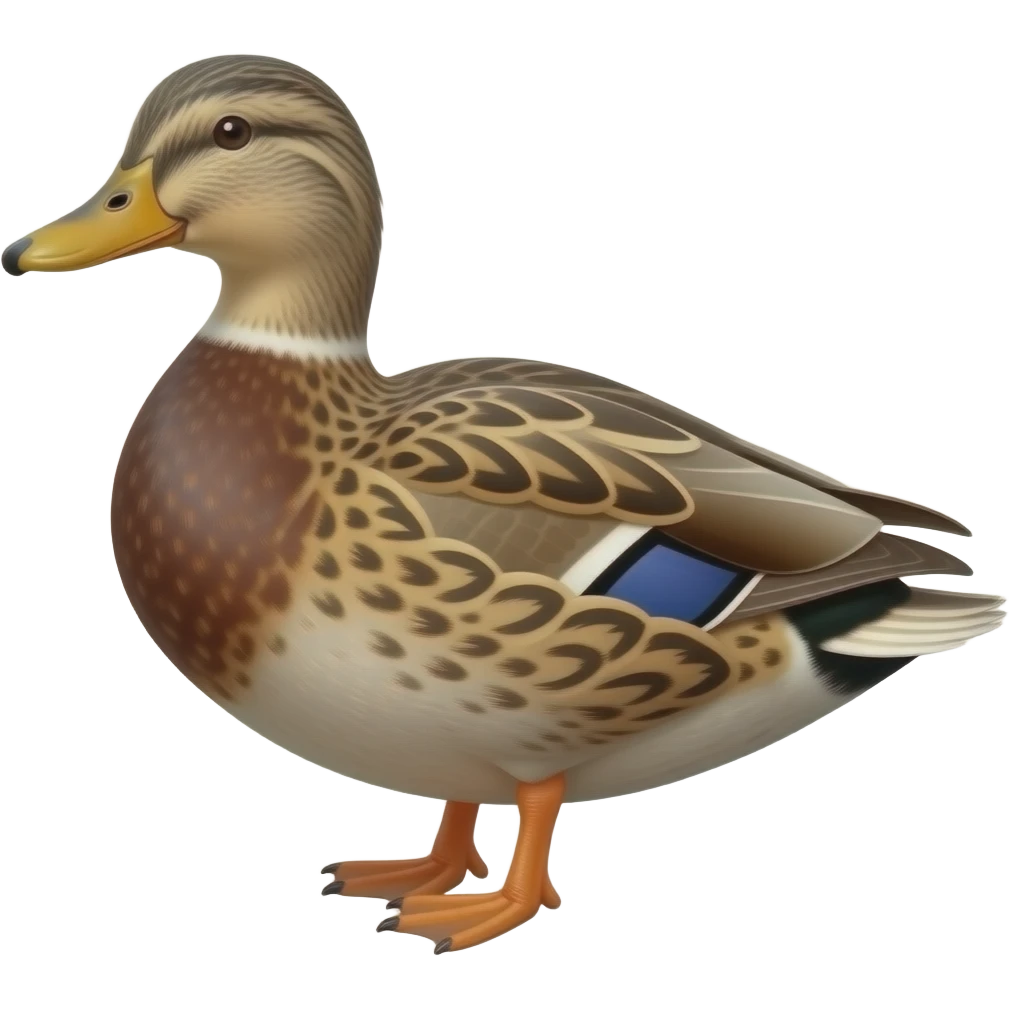 Female malard duck emoji