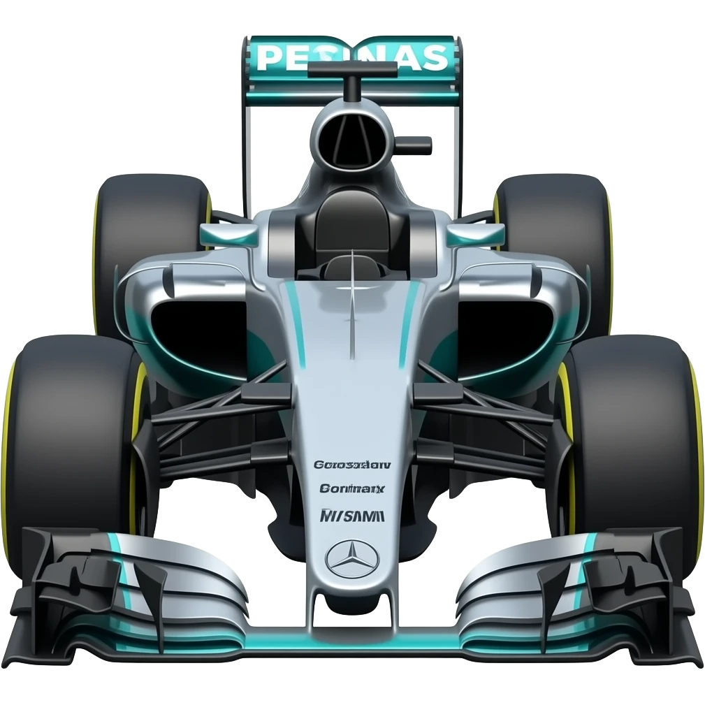 F1 car mercedes emoji