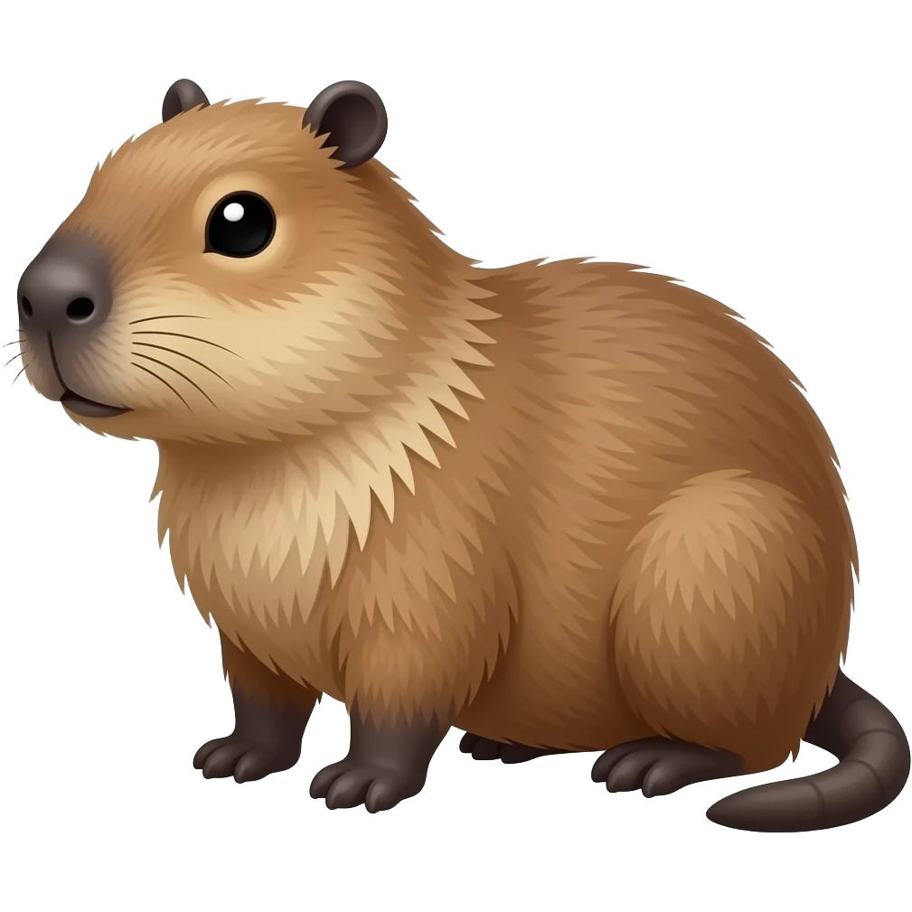 fancy cappybara emoji