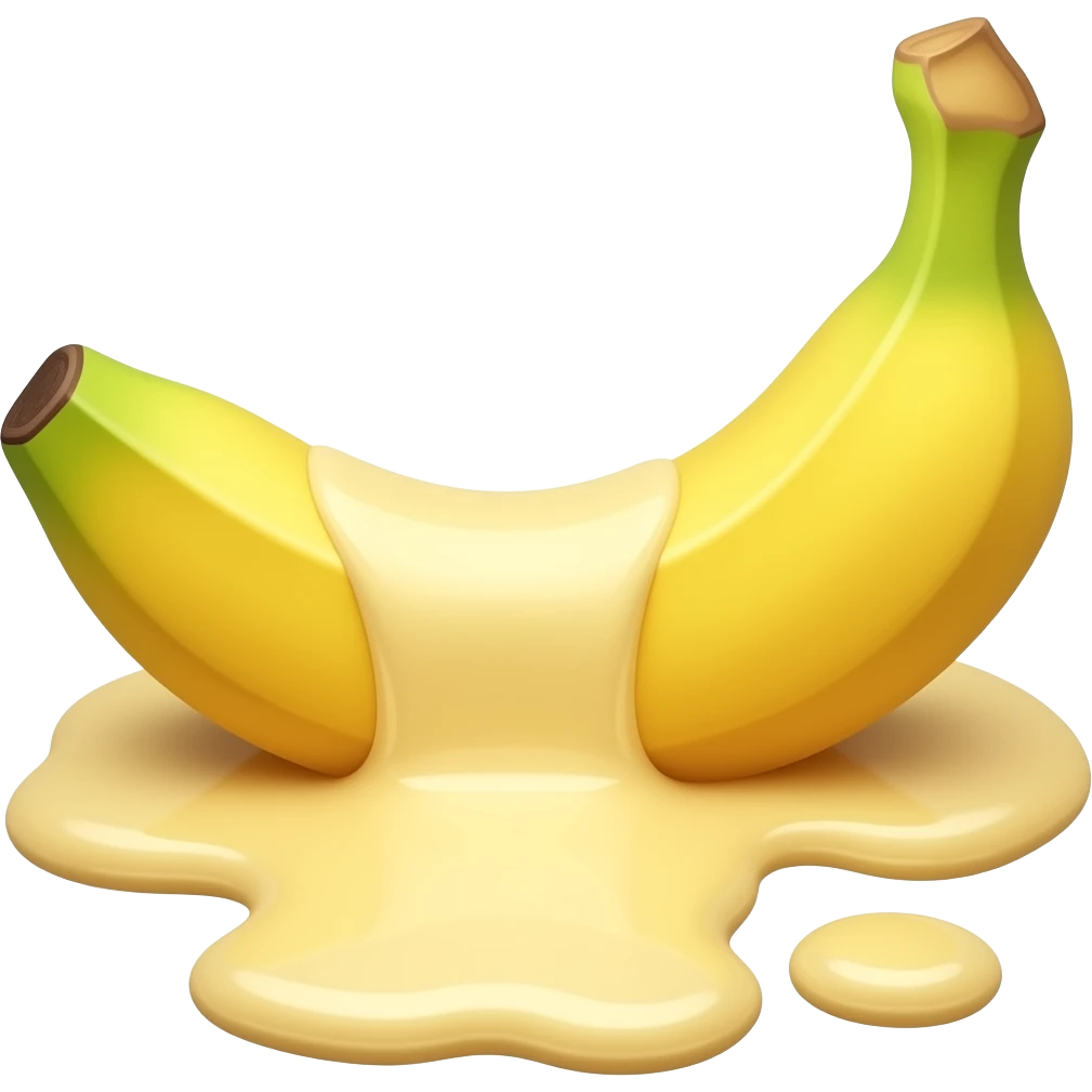 small melted banana emoji