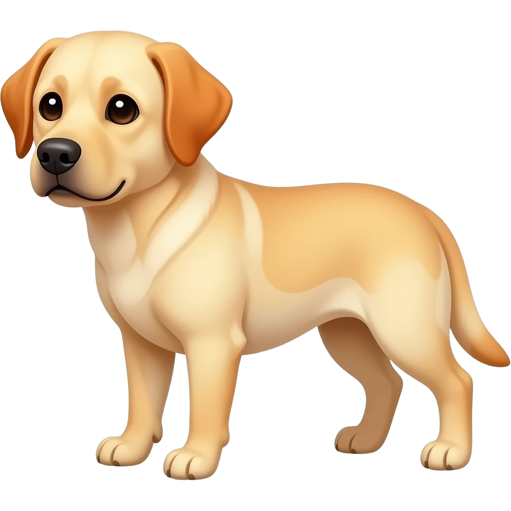 Orange dark ears lab emoji