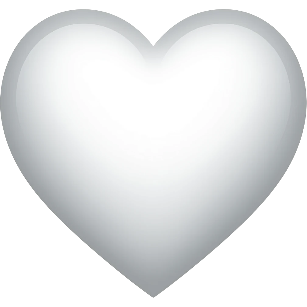 Corazón blanco emoji