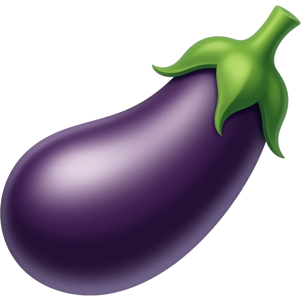 Eggplant calling emoji