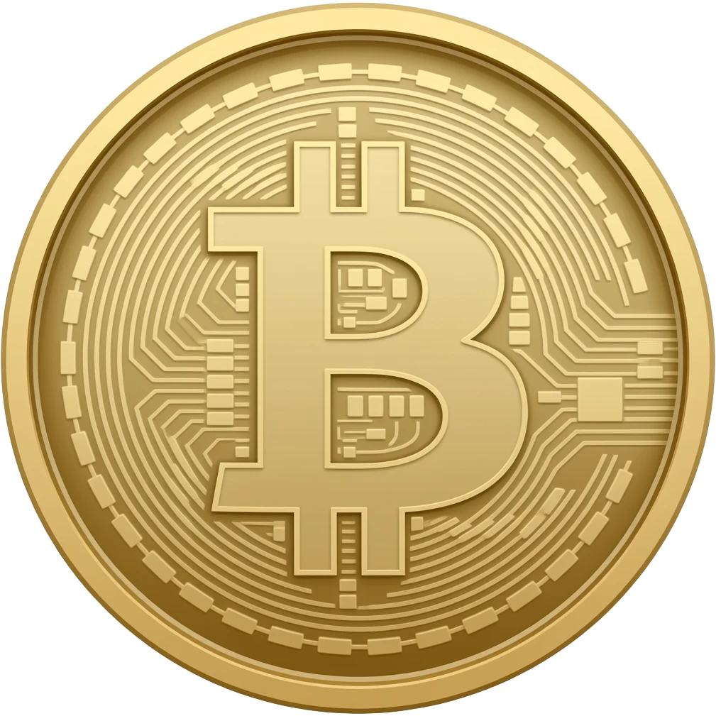 A bitcoin but with a T instead of a B emoji