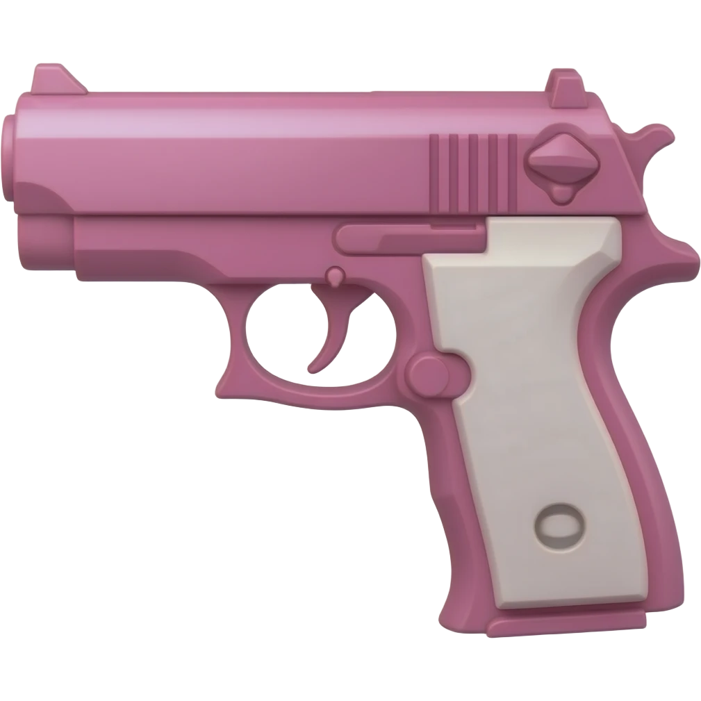 gun pink emoji