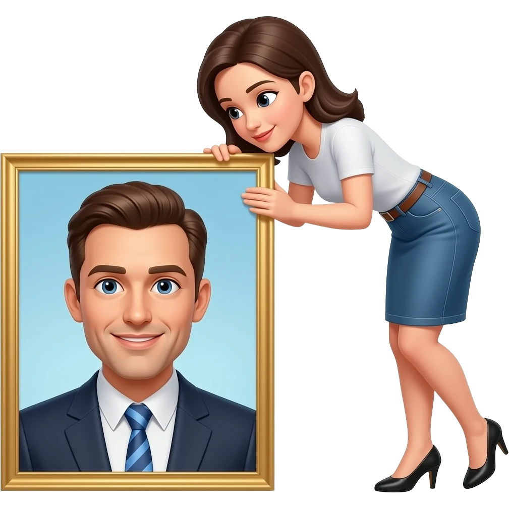 Bending over a man emoji