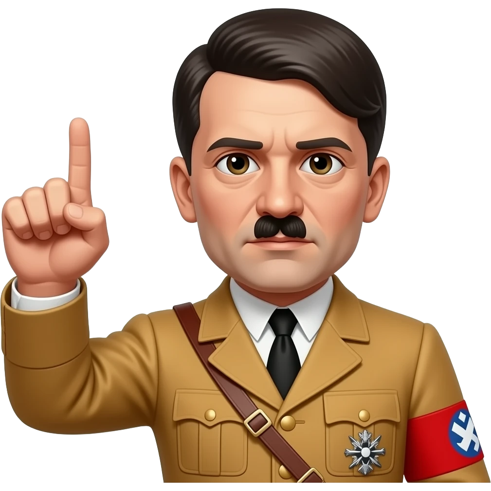 hitler doing fuck you emoji