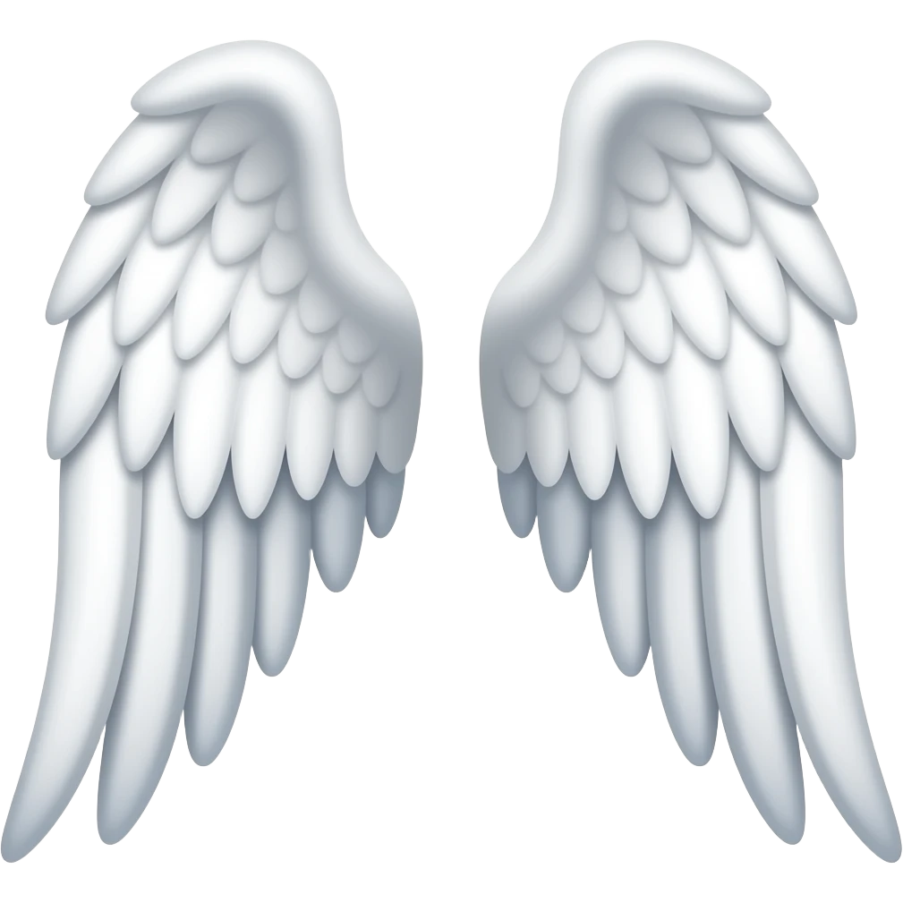 Angel wing emoji