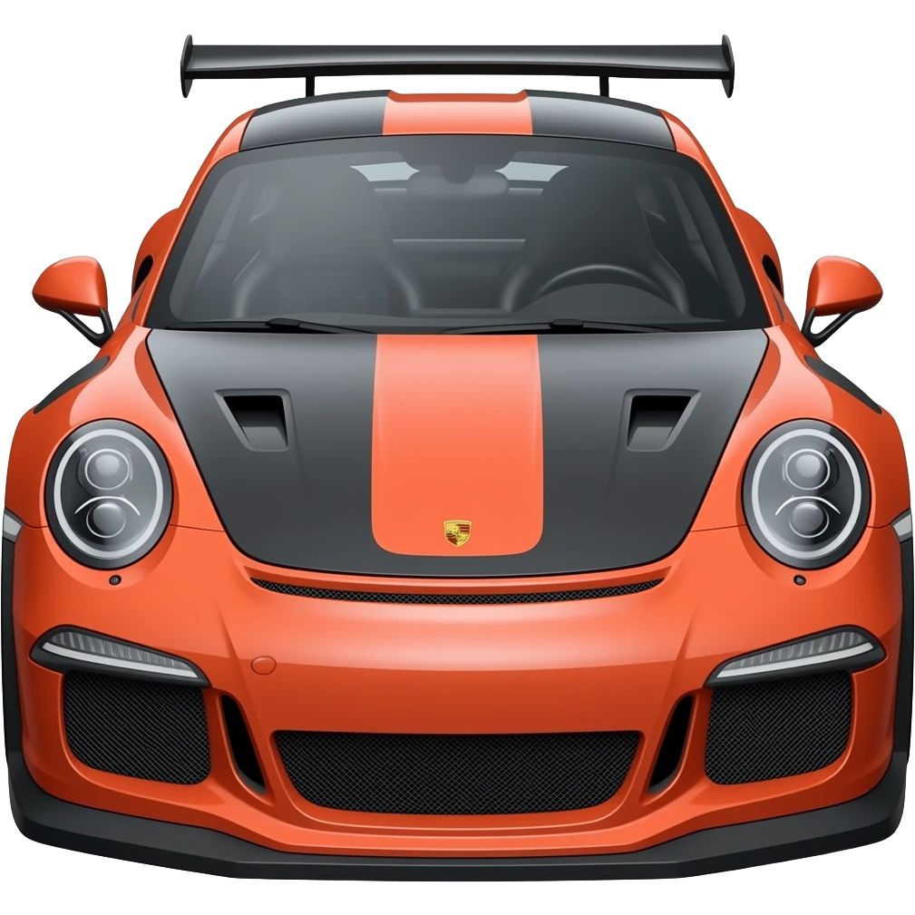 porsche gt3 rs, hyper realistic highly detailled emoji
