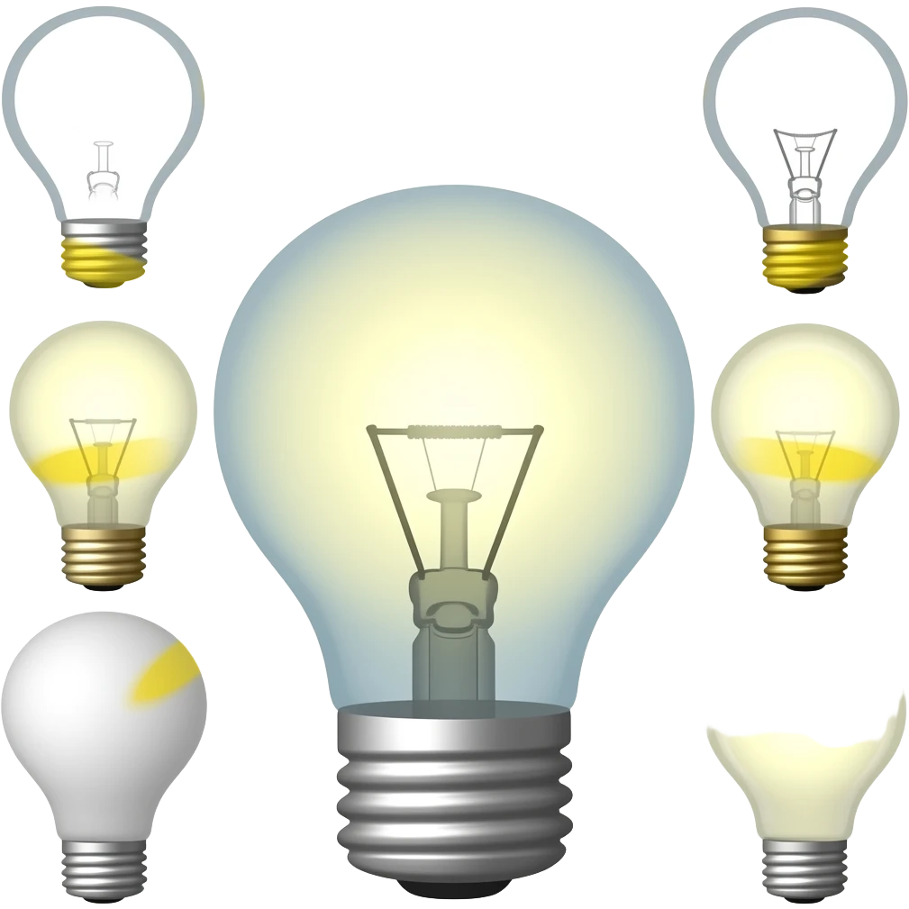 light bulbs emoji