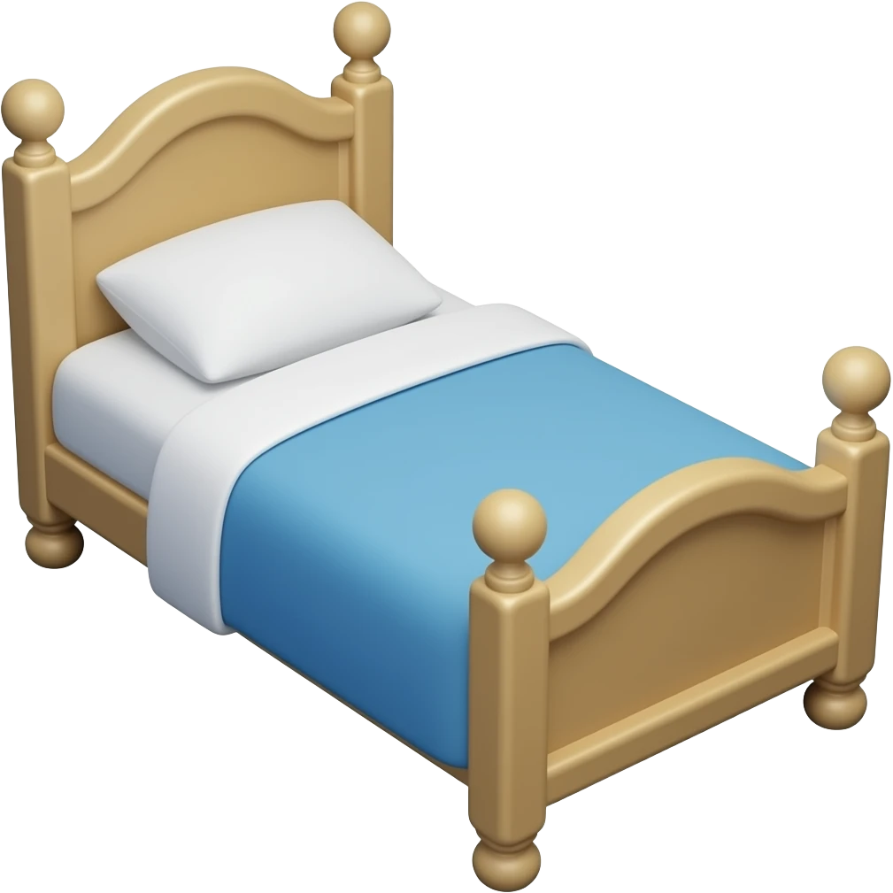 dorm bed emoji